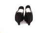 Celine Black Suede Wedges