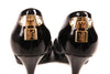 Louis Vuitton Gold Lock Pumps