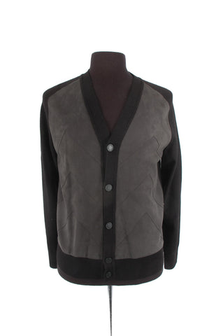 Louis Vuitton Leather Panel Cardigan