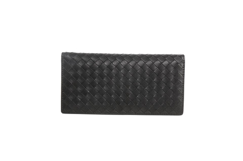 Bottega Veneta Black Intrecciato Wallet