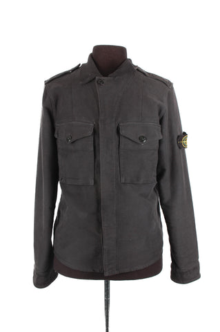 Stone Island Washed Black Military Jacket