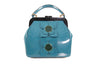 Orla Kiely Teal Patent Leather Bag