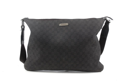 Gucci Black Canvas Logo Bag