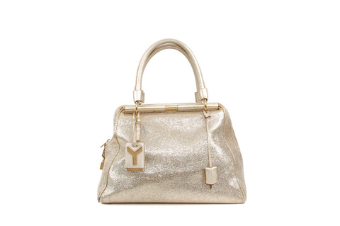 Saint Laurent Gold Leather Bag