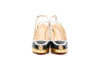 Louboutin Black and Gold Pumps