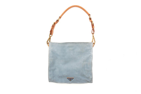 Prada Blue Suede Bag