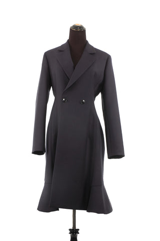 Dior Navy Wool Overcoat