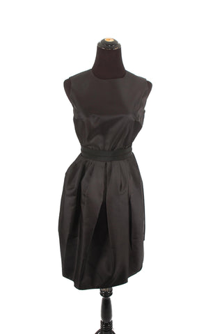 Carven Black Silk Cocktail Dress