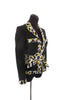 Moschino Yellow and Black Print Blazer