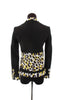 Moschino Yellow and Black Print Blazer