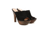 Gianvito Rossi Wood Heel Mules