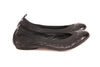 Chanel Black Leather Flats
