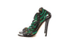Jimmy Choo Black and Green Strap Pump