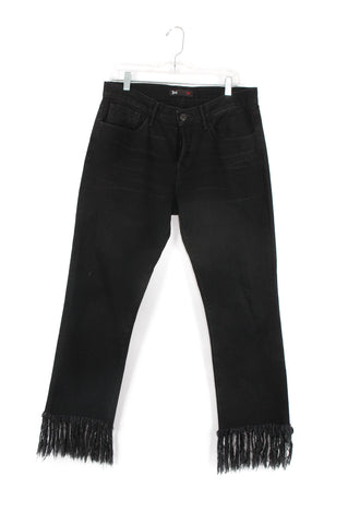 3 x 1 Black Fringe Jeans