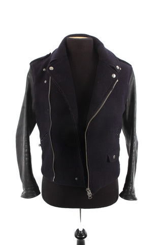 Acne Wool and Leather Biker Jacket