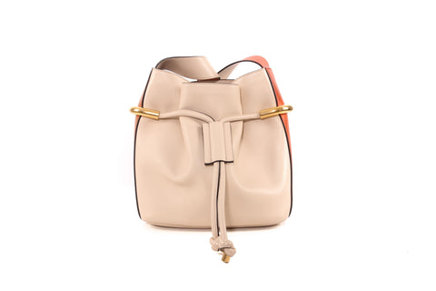 Chloe Tan Leather Bucket Bag
