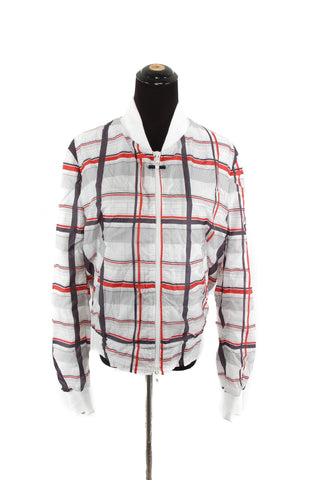 Moncler Gamme Bleu Plaid Bomber