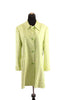 Versace Lime Checkerboard Coat