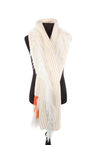 J.W. Anderson White & Orange Scarf