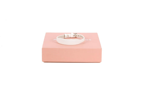 Acne Studios White Leather Bracelet