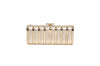 Versace Gold Ribbed Clutch