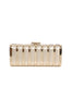 Versace Gold Ribbed Clutch