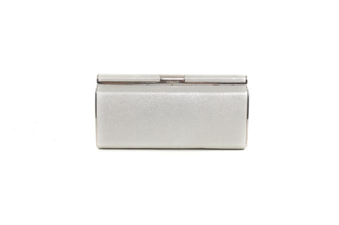 Versace Silver Leather Clutch