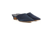 Mansur Gavriel Blue Satin Mules