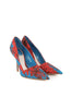 Christian Dior Red and Blue Pumps