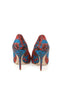 Christian Dior Red and Blue Pumps