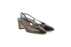 Chanel Grey Leather Mules