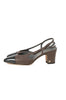 Chanel Grey Leather Mules