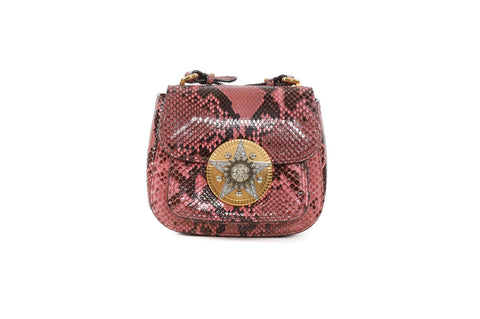 Miu Miu Pink Python Shoulder Bag