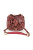 Miu Miu Pink Python Shoulder Bag
