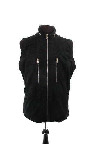 Rick Owens Black Leather Vest