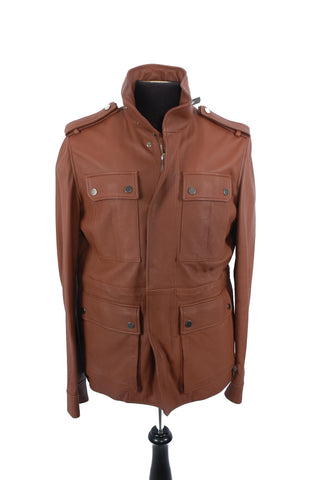 Bally Caramel Leather Jacket