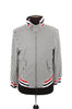 Thom Browne Grey Striped Bomber