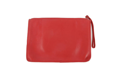 Coach Red Leather Clutch