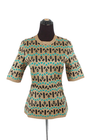 Marni Gold and Emerald Top
