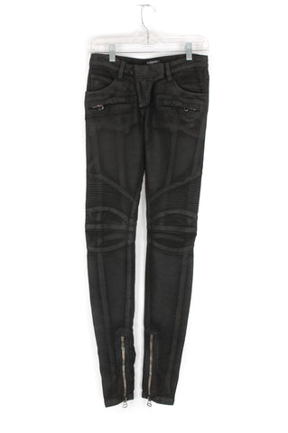 Balmain Black Biker Jeans