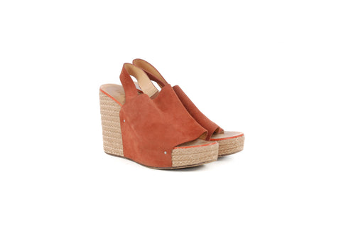 Chloe Brown Suede Wedges
