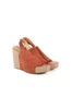 Chloe Brown Suede Wedges