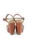 Louboutin Brown Leather Wedges