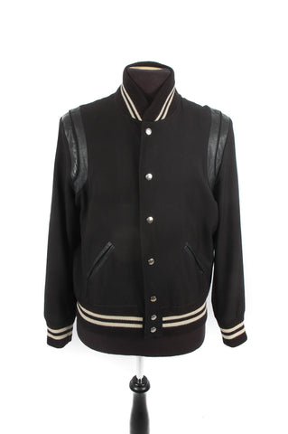 Saint Laurent Black Trim Teddy Jacket