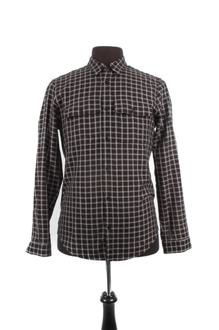 Sandro Black Flannel Shirt