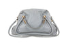Chloe Grey Leather Paraty Bag