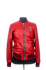 Phillip Plein Red Leather Bomber