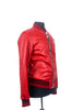 Phillip Plein Red Leather Bomber