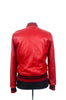 Phillip Plein Red Leather Bomber