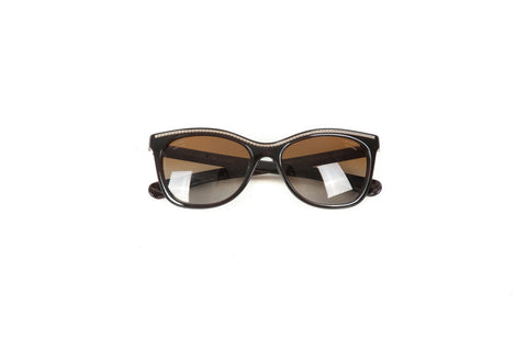 Chanel Brown & Gold Sunglasses